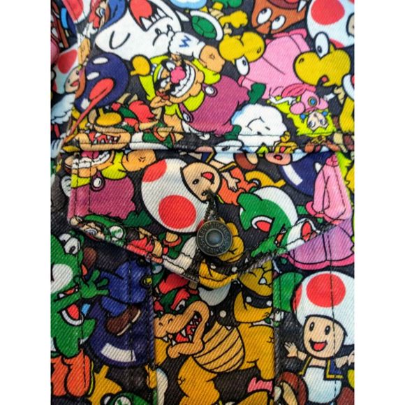Levi x Super Mario Trucker Jacket Size XL Nintendo - Picture 6 of 11